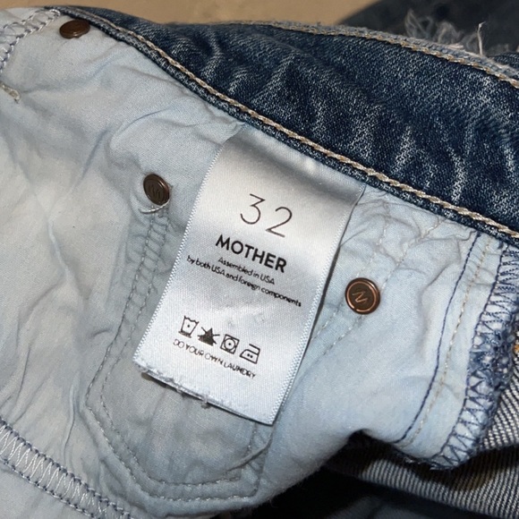 Mother Superior The Sinner Distressed Straight Crop Ankle Leg Jeans - Picture 7 of 16